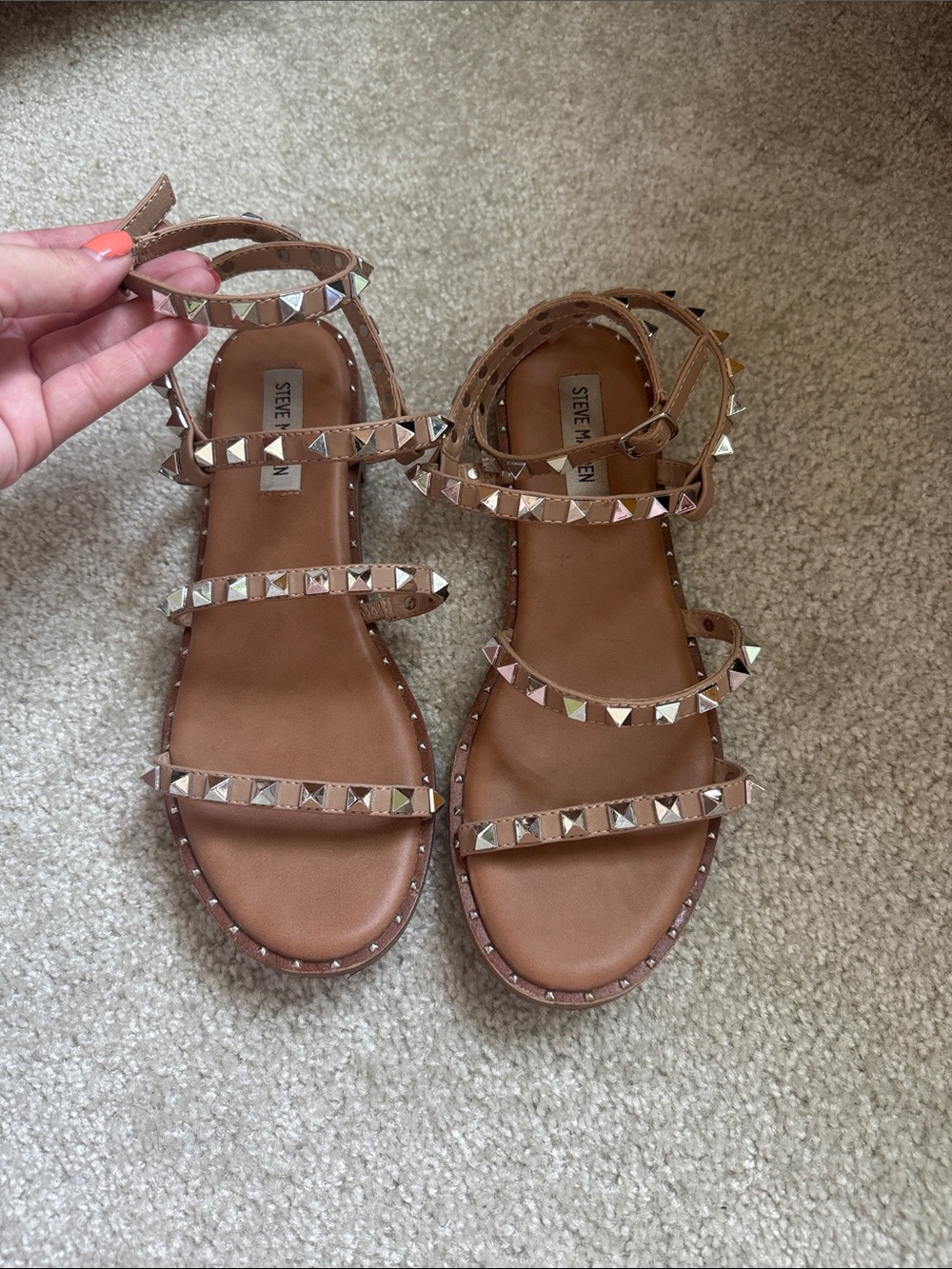 Steve Madden studded sandals 8